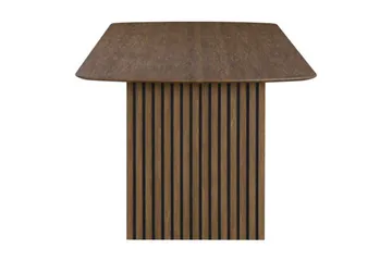 Richeto Spisebord Røkt Eik 180 cm - Brun / Ribbet - Møbler - Bord - Spisebord & kjøkkenbord