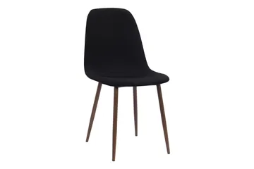 Richeto spisebord røkt eik 240 cm valnøtt + 8 stk. Nibe stol svart med valnøttben - Brun/Svart - Møbler - Bord - Spisegrupper