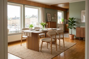 Richeto Spisegruppe 180 cm Eik med 4 Molly Spisestoler - Eik - Møbler - Bord - Spisegrupper