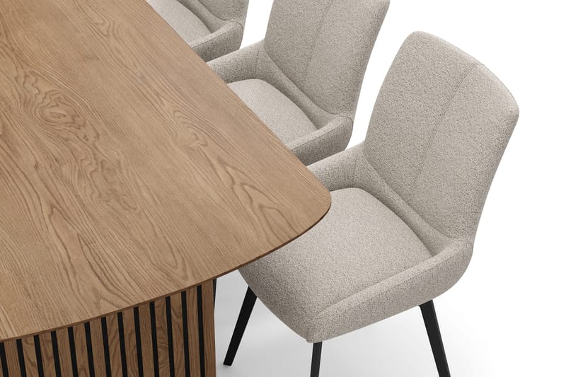 Richeto spisegruppe 180 cm med 6 Mora snurrestoler - Eik - Møbler - Bord - Spisegrupper