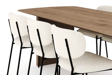 Richeto Spisegruppe 240 cm med 6 Gemmiano Spisestoler - Eik - Møbler - Bord - Spisegrupper
