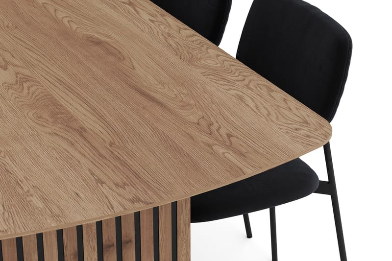 Richeto Spisegruppe 240 cm med 6 Lowe Spisestoler - Naturlig finish - Møbler - Bord - Spisegrupper