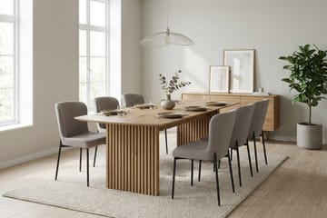 Richeto Spisegruppe Eik 240 cm med 6 Elsie Spisestoler - Eik - Møbler - Bord - Spisegrupper