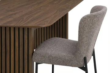 Richeto spisegruppe røkt eik 210 cm med 6 Elsie spisestoler - Røkt eik - Møbler - Bord - Spisegrupper