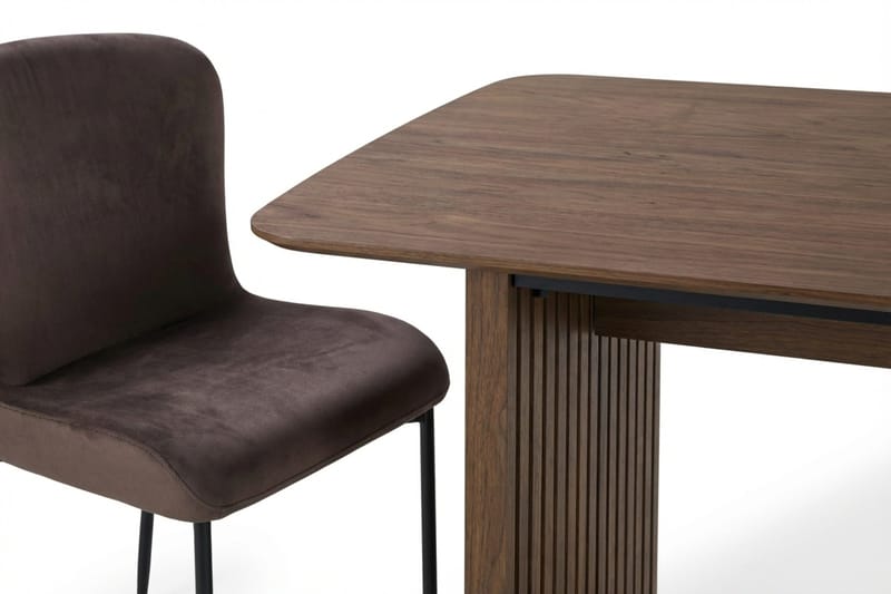 Richeto Spisegruppe Røkt Eik 210 cm med 6 Elsie Spisestoler - Røkt eik/Brun - Møbler - Bord - Spisegrupper