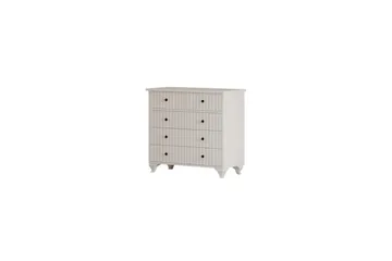 Rihana Sminkebord 90 cm - Matt Hvit - Oppbevaring - Oppbevaringsmøbler - Kommode - Entrekommode