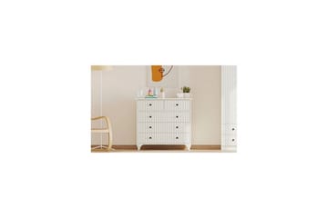 Rihana Sminkebord 90 cm - Matt Hvit - Oppbevaring - Oppbevaringsmøbler - Kommode - Entrekommode