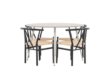 Round Dining Set Venture Home - Møbler - Bord - Spisegrupper