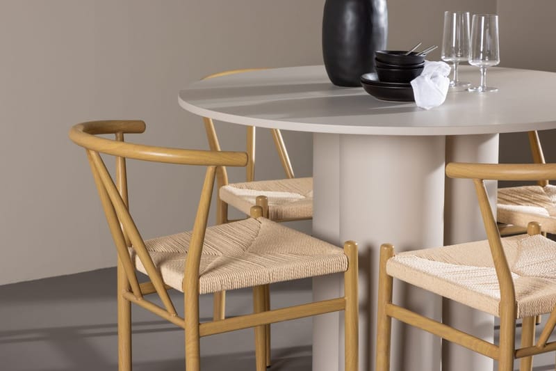Round Dining Set Venture Home - Møbler - Bord - Spisegrupper