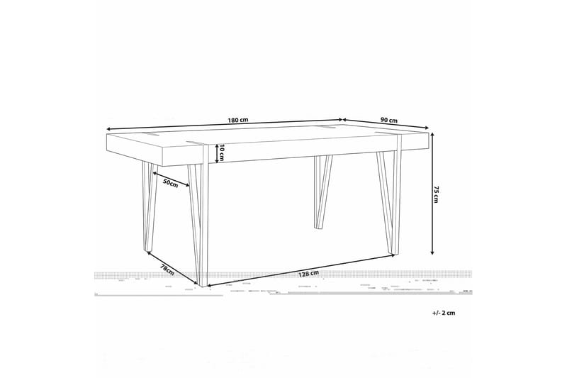 Roundtop Spisebord 180x90 cm - Tre/natur - Spisebord & kjøkkenbord