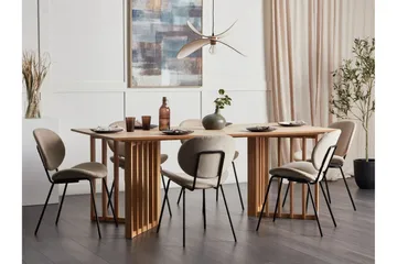 Rouyn Spisebord 100x200 cm - Lysebrun - Møbler - Bord - Spisebord & kjøkkenbord