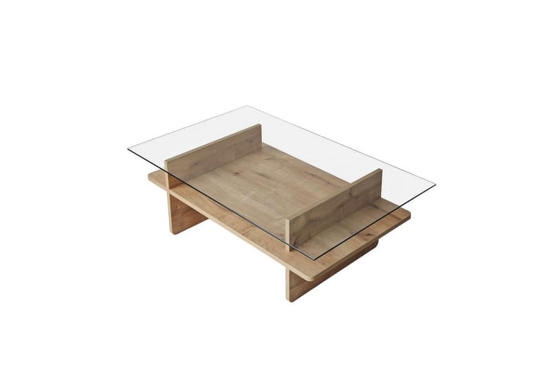 Rubby Sofabord 105 cm - Hvit/Mørkegrønn - Møbler - Bord - Sofabord
