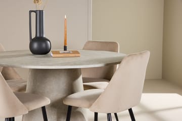 Rund matgrupp Venture Home Beige Beige 4st - Møbler - Bord - Spisegrupper
