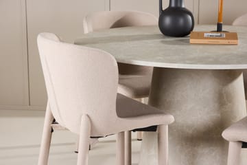 Rund matgrupp Venture Home Beige Beige 4st - Møbler - Bord - Spisegrupper