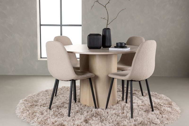 Rund matgrupp Venture Home Beige Beige 4st