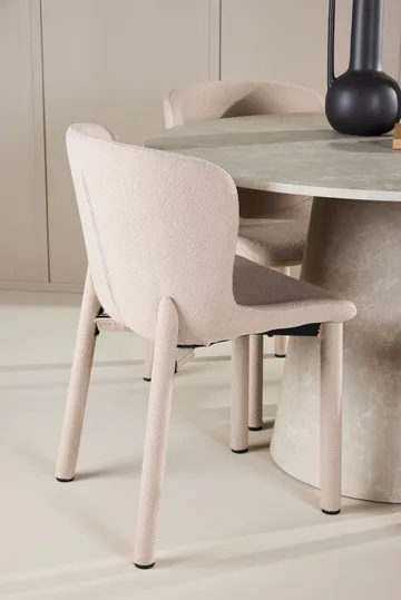 Rund matgrupp Venture Home Beige Beige 4st - Møbler - Bord - Spisegrupper