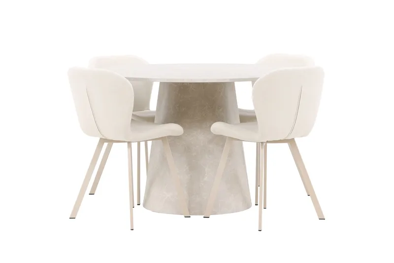 Rund matgrupp Venture Home Beige Beige 4st