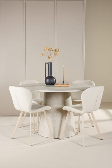 Rund matgrupp Venture Home Beige Beige 4st - Møbler - Bord - Spisegrupper