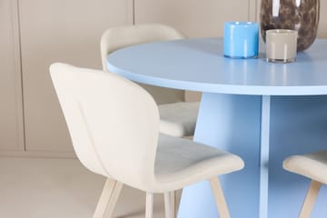 Rund matgrupp Venture Home Beige Blå 4st - Møbler - Bord - Spisegrupper