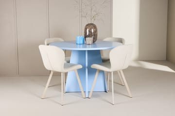 Rund matgrupp Venture Home Beige Blå 4st - Møbler - Bord - Spisegrupper