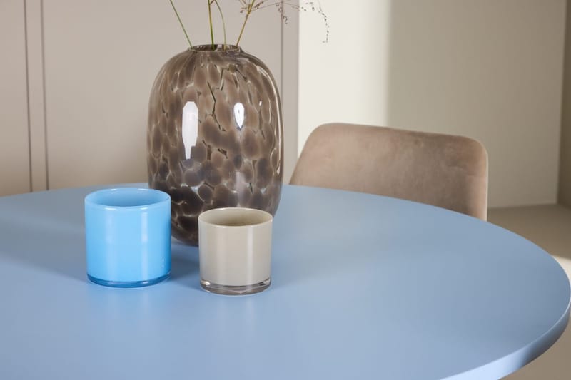 Rund matgrupp Venture Home Beige Blå 4st - Møbler - Bord - Spisegrupper