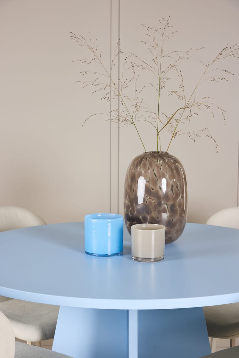 Rund matgrupp Venture Home Beige Blå 4st - Møbler - Bord - Spisegrupper