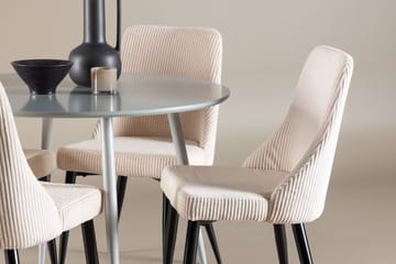 Rund matgrupp Venture Home Beige Grå 4st - Møbler - Bord - Spisegrupper