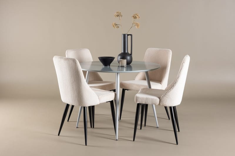Rund matgrupp Venture Home Beige Grå 4st