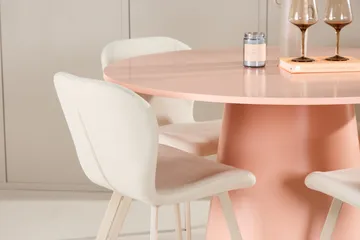 Rund matgrupp Venture Home Beige Koppar 4st - Møbler - Bord - Spisegrupper