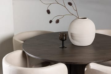 Rund matgrupp Venture Home Beige Mörkt trä 4st - Møbler - Bord - Spisegrupper