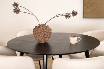 Rund matgrupp Venture Home Beige Svart 4st - Møbler - Bord - Spisegrupper