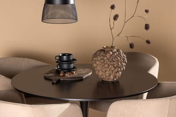 Rund matgrupp Venture Home Beige Svart 4st - Møbler - Bord - Spisegrupper