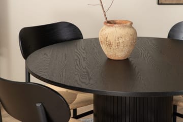 Rund matgrupp Venture Home Beige Svart 4st - Møbler - Bord - Spisegrupper