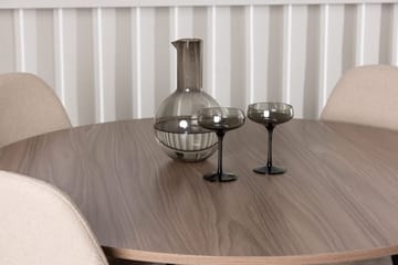 Rund matgrupp Venture Home Beige Valnöt 4st - Møbler - Bord - Spisegrupper