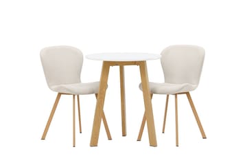 Rund matgrupp Venture Home Beige Vit 2st - Møbler - Bord - Spisegrupper
