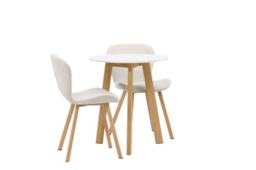 Rund matgrupp Venture Home Beige Vit 2st - Møbler - Bord - Spisegrupper
