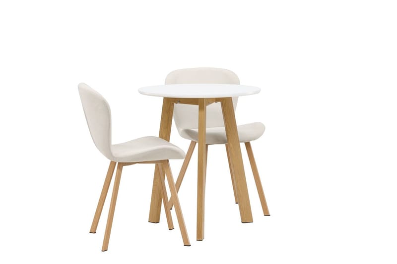 Rund matgrupp Venture Home Beige Vit 2st - Møbler - Bord - Spisegrupper