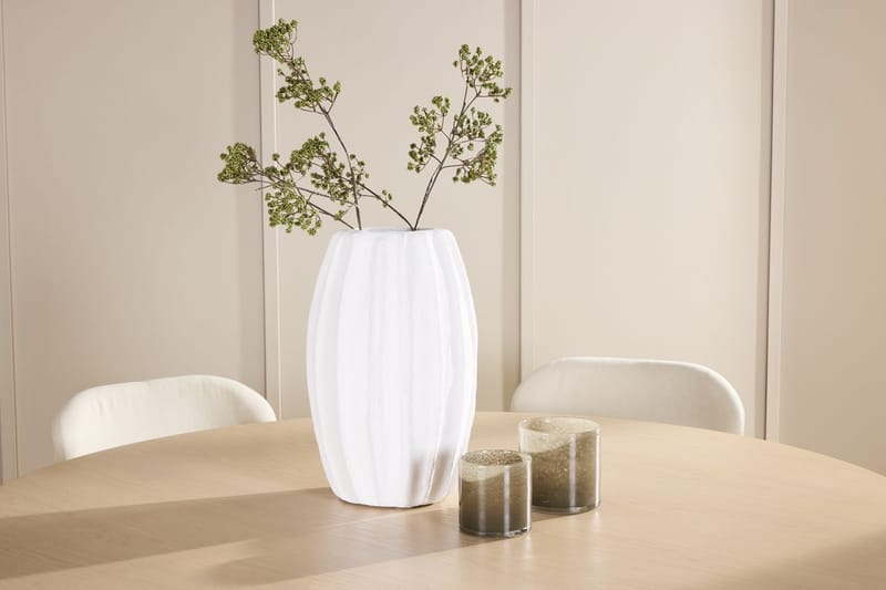 Rund matgrupp Venture Home Beige Vitputsad 6st - Møbler - Bord - Spisegrupper