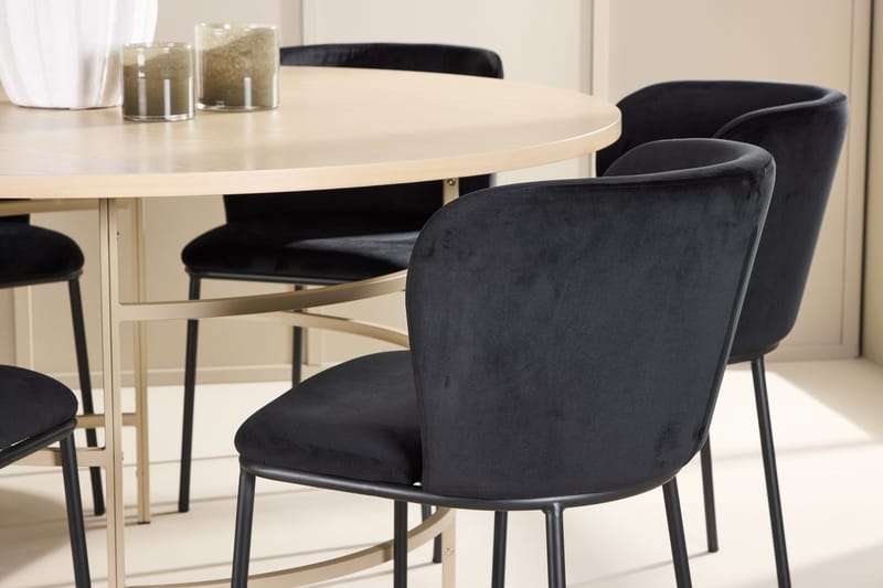 Rund matgrupp Venture Home Beige - Møbler - Bord - Spisegrupper