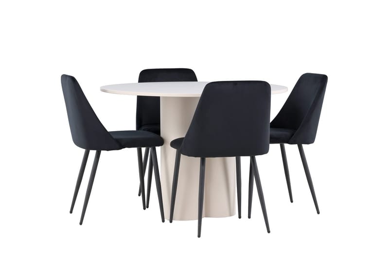 Rund matgrupp Venture Home Beige - Møbler - Bord - Spisegrupper