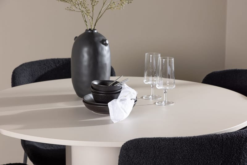 Rund matgrupp Venture Home Beige - Møbler - Bord - Spisegrupper