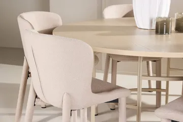 Rund matgrupp Venture Home Beige - Møbler - Bord - Spisegrupper