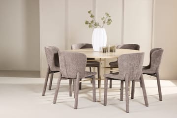 Rund matgrupp Venture Home Beige - Møbler - Bord - Spisegrupper