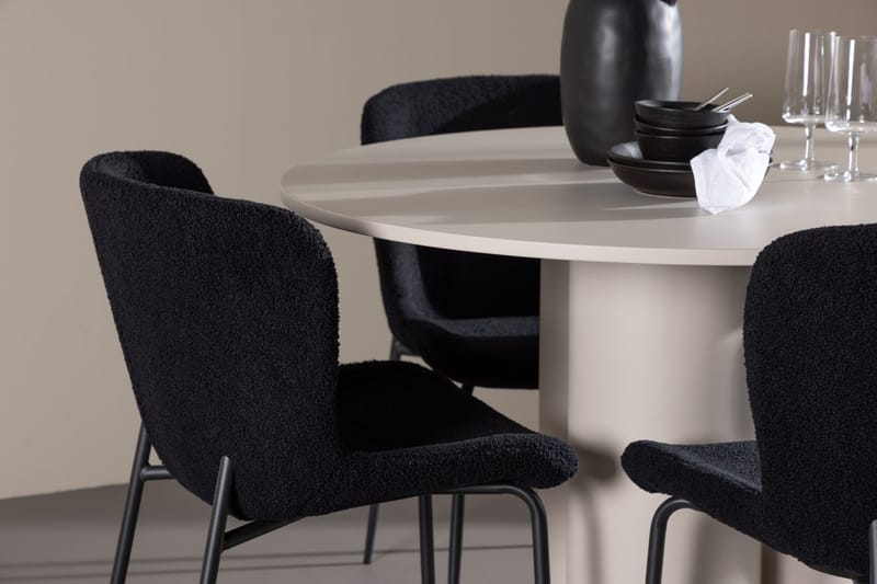 Rund matgrupp Venture Home Beige - Møbler - Bord - Spisegrupper