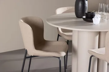 Rund matgrupp Venture Home Beige - Møbler - Bord - Spisegrupper