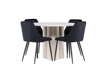 Rund matgrupp Venture Home Beige - Møbler - Bord - Spisegrupper