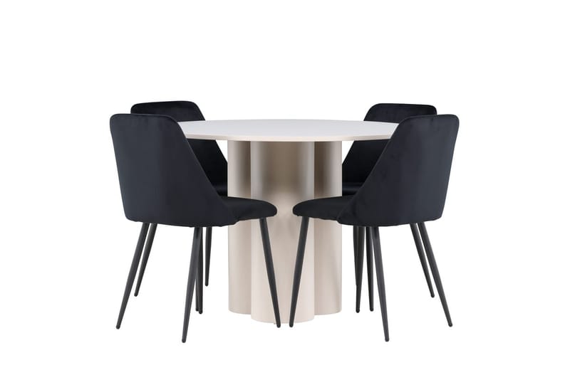 Rund matgrupp Venture Home Beige - Møbler - Bord - Spisegrupper