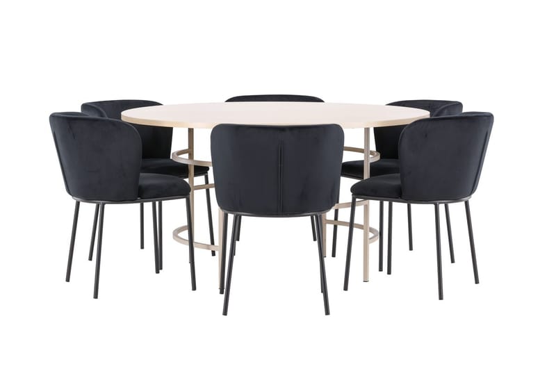 Rund matgrupp Venture Home Beige - Møbler - Bord - Spisegrupper