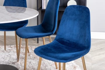 Rund matgrupp Venture Home Blå Vit 6st - Møbler - Bord - Spisegrupper