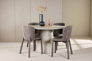 Rund matgrupp Venture Home Brun Beige 4st - Møbler - Bord - Spisegrupper